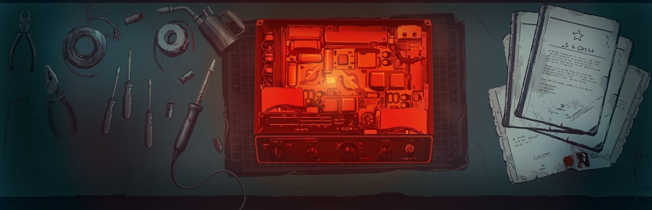 Library hero — the workbench (no logo)