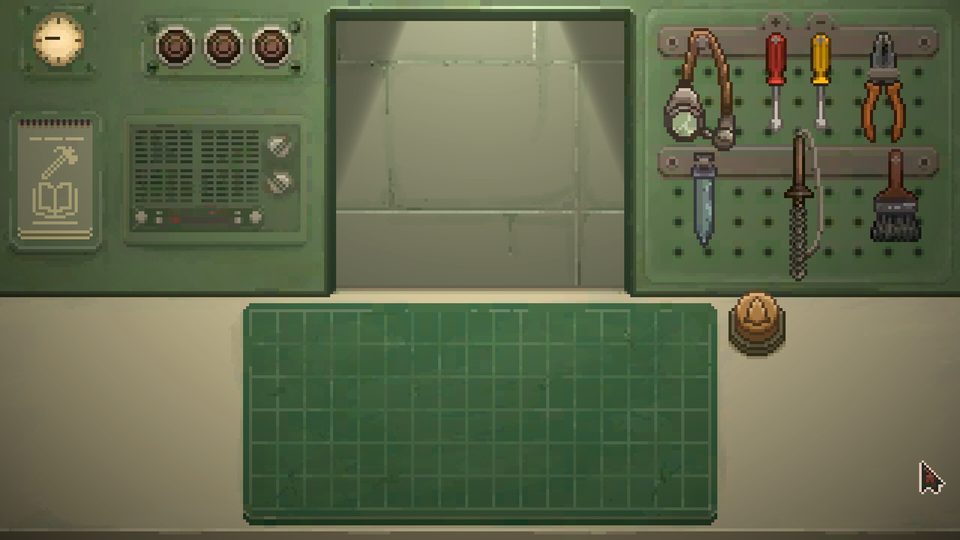 The empty repair booth